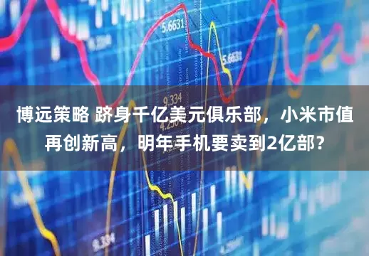 博远策略 跻身千亿美元俱乐部，小米市值再创新高，明年手机要卖到2亿部？